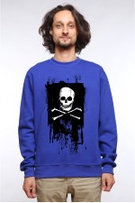Толстовка, свитшот, футболка Череп с костями
