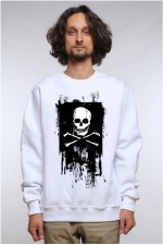 Толстовка, свитшот, футболка Череп с костями