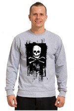 Толстовка, свитшот, футболка Череп с костями