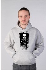 Толстовка, свитшот, футболка Череп с костями