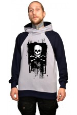 Толстовка, свитшот, футболка Череп с костями