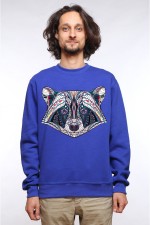  Худи, свитшот, футболка с принтом Енот в этническом стиле