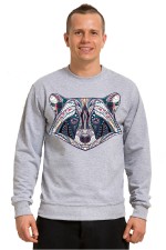  Худи, свитшот, футболка с принтом Енот в этническом стиле