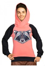  Худи, свитшот, футболка с принтом Енот в этническом стиле