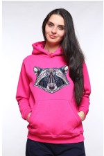  Худи, свитшот, футболка с принтом Енот в этническом стиле