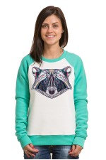  Худи, свитшот, футболка с принтом Енот в этническом стиле