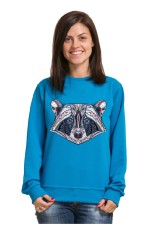  Худи, свитшот, футболка с принтом Енот в этническом стиле