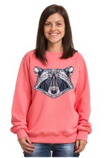  Худи, свитшот, футболка с принтом Енот в этническом стиле