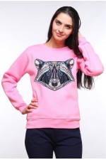  Худи, свитшот, футболка с принтом Енот в этническом стиле