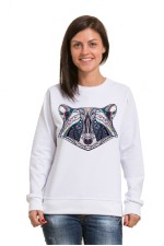  Худи, свитшот, футболка с принтом Енот в этническом стиле