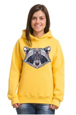  Худи, свитшот, футболка с принтом Енот в этническом стиле