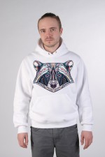  Худи, свитшот, футболка с принтом Енот в этническом стиле