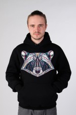  Худи, свитшот, футболка с принтом Енот в этническом стиле