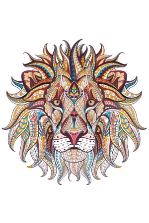 Худи , свитшот, футболка со Львом в этническом стиле