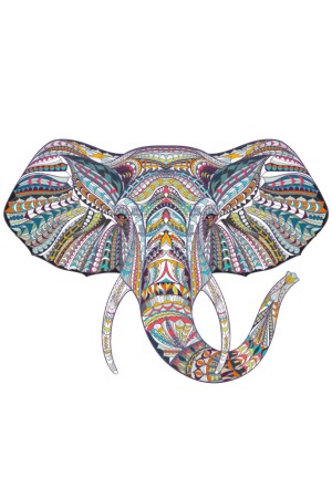 Толстовка, свитшот, футболка Этнический слон