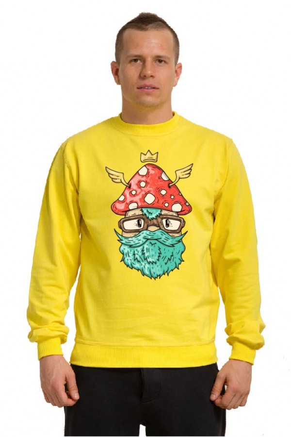 Толстовка с грибом, свитшот с грибом, футболка с грибом