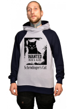  Худи с принтмо Кот Щредингера, свитшот. принтом Кот Щредингера, футболка с принтом Кот Щредингера