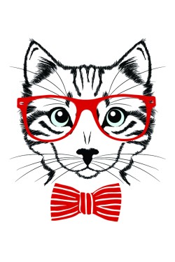 Толстовка Кот в очках, свитшот  Кот в очках, футболка Кот в очках