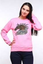  Худи, свитшот, футболка с принтом "Лошадь в этническом стиле"