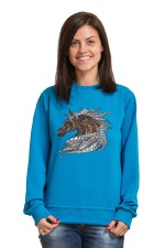  Худи, свитшот, футболка с принтом "Лошадь в этническом стиле"