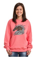  Худи, свитшот, футболка с принтом "Лошадь в этническом стиле"