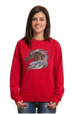  Худи, свитшот, футболка с принтом "Лошадь в этническом стиле"