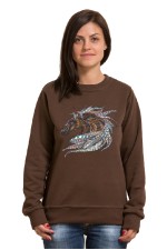  Худи, свитшот, футболка с принтом "Лошадь в этническом стиле"