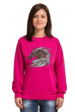  Худи, свитшот, футболка с принтом "Лошадь в этническом стиле"