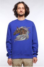  Худи, свитшот, футболка с принтом "Лошадь в этническом стиле"