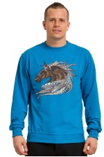  Худи, свитшот, футболка с принтом "Лошадь в этническом стиле"