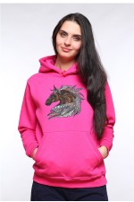  Худи, свитшот, футболка с принтом "Лошадь в этническом стиле"