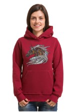  Худи, свитшот, футболка с принтом "Лошадь в этническом стиле"