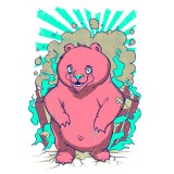 Толстовка с медведем, свитшот с медведем, футболка с медведем