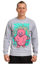 Толстовка с медведем, свитшот с медведем, футболка с медведем