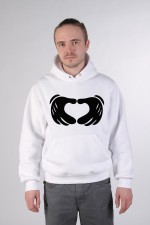  Худи с принтом Микки Love, свитшот с принтом Микки Love, футболка с принтом Микки Love