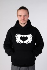  Худи с принтом Микки Love, свитшот с принтом Микки Love, футболка с принтом Микки Love