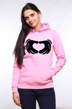  Худи с принтом Микки Love, свитшот с принтом Микки Love, футболка с принтом Микки Love
