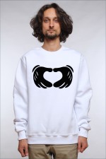  Худи с принтом Микки Love, свитшот с принтом Микки Love, футболка с принтом Микки Love