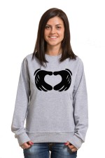  Худи с принтом Микки Love, свитшот с принтом Микки Love, футболка с принтом Микки Love