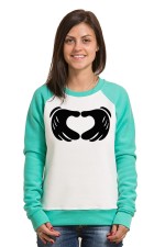  Худи с принтом Микки Love, свитшот с принтом Микки Love, футболка с принтом Микки Love