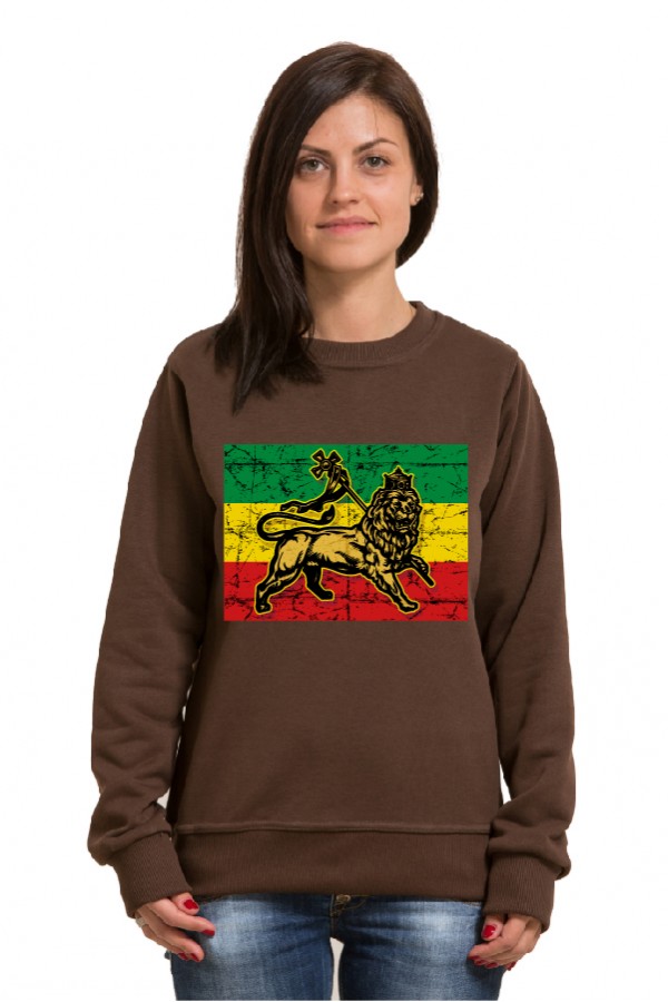  Толстовка, свитшот, футболка Растаманский лев