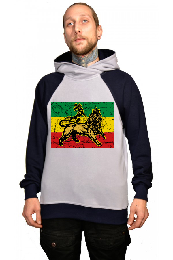 Толстовка, свитшот, футболка Растаманский лев