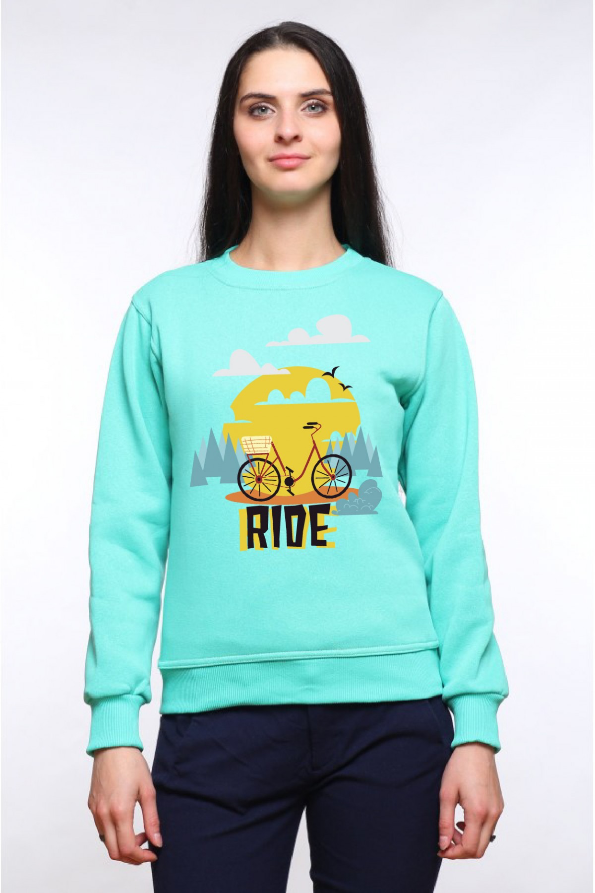 Толстовка Ride, свитшот Ride, футболка Ride (с велосипедом) — фото 6