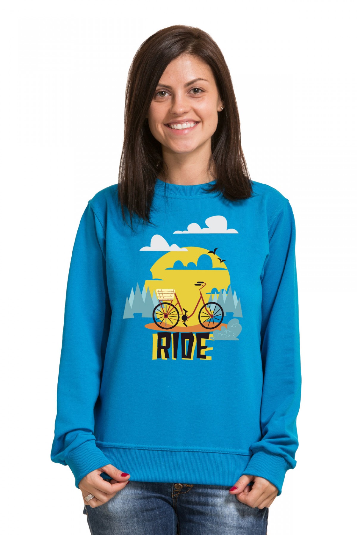 Толстовка Ride, свитшот Ride, футболка Ride (с велосипедом) — фото 9