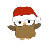 Cвитшот Сова Дед Мороз, толстовка Сова Дед Мороз, футболка Сова Дед Мороз