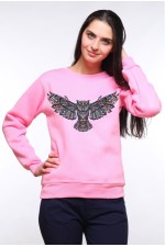  Толстовка, свитшот, футболка Сова с расправленными крыльями