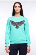  Толстовка, свитшот, футболка Сова с расправленными крыльями