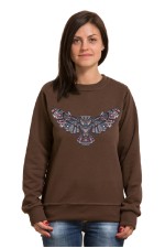  Толстовка, свитшот, футболка Сова с расправленными крыльями