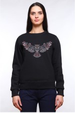  Толстовка, свитшот, футболка Сова с расправленными крыльями