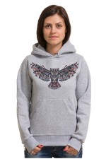  Толстовка, свитшот, футболка Сова с расправленными крыльями